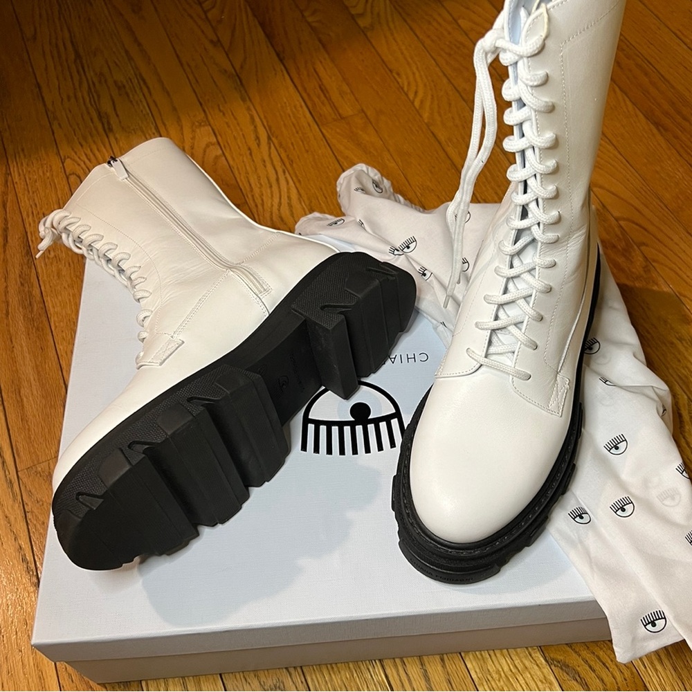 Chiara Ferragni Hiking boot lace up leather - Picture 2 of 7